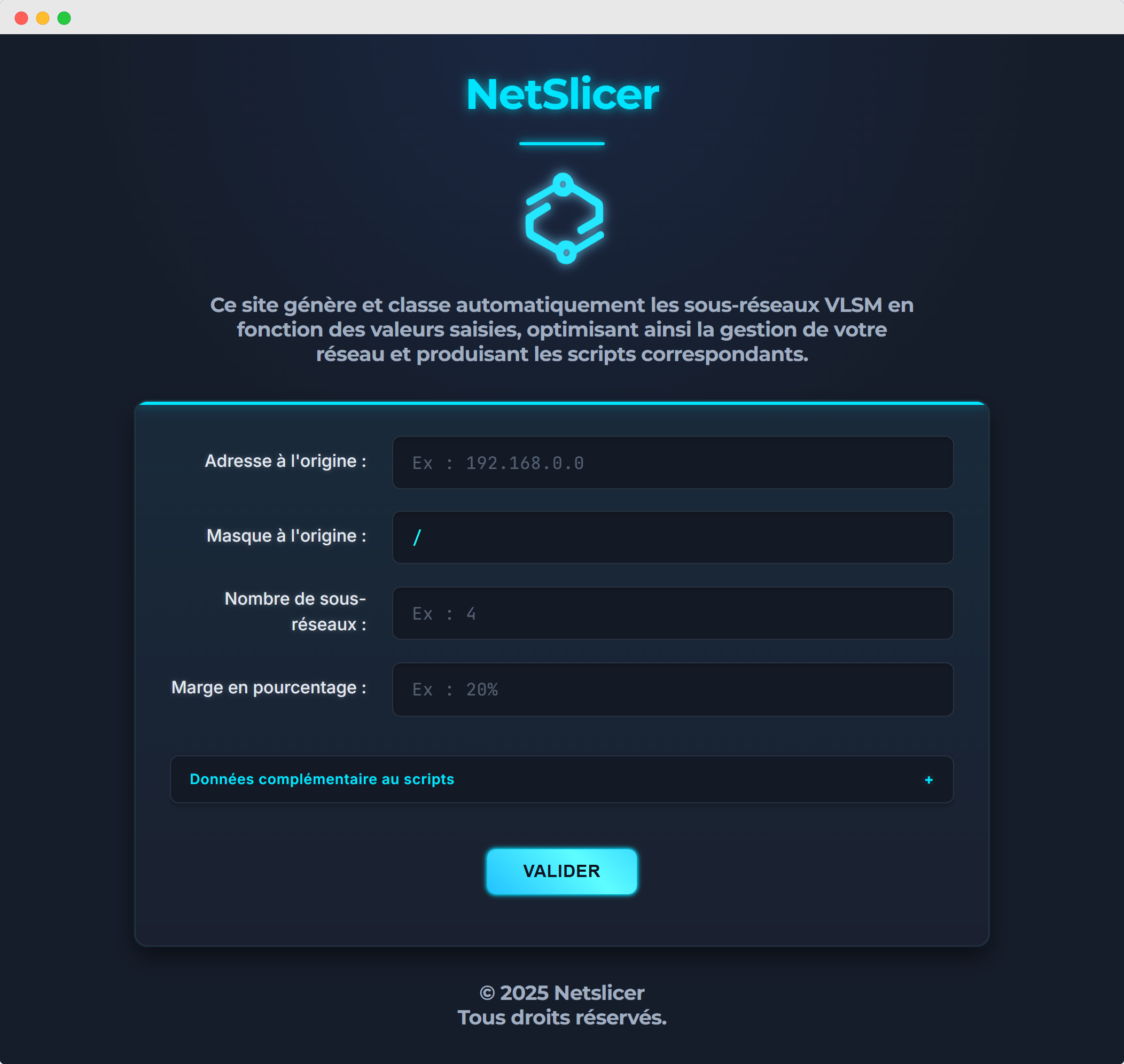 NetSlicer – VLAN automation web tool project preview